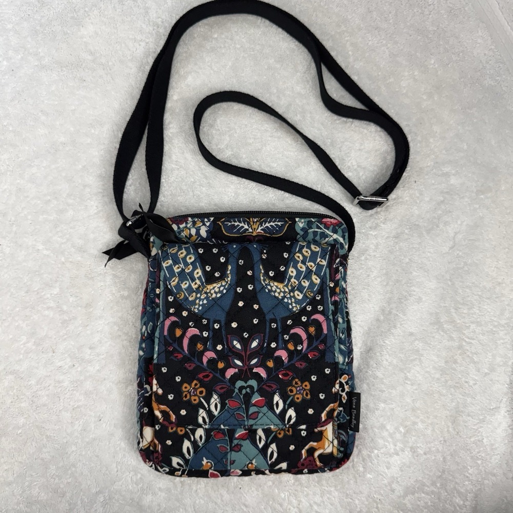 Vera Bradley Crossbody Bag Unicorn Print Quilted Cotton Mini Hipster cottage